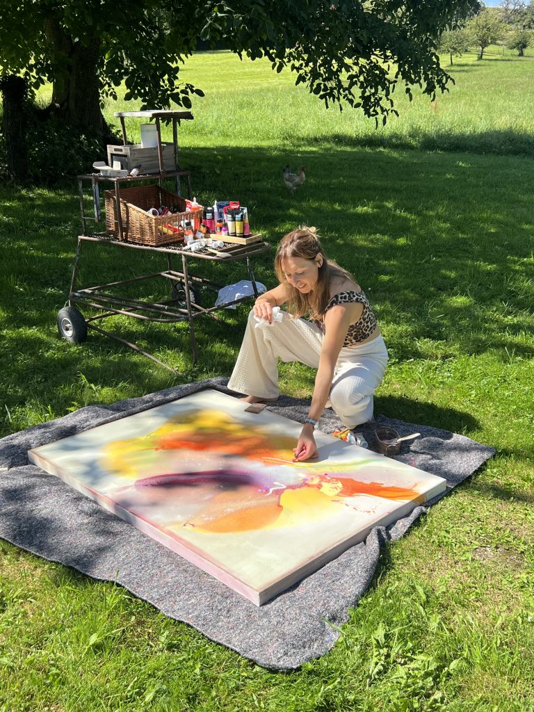 Ich an einem meiner Kraftorte am unteren Salenhof